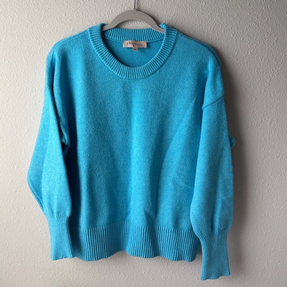 Philosophy Sweaters - Philosophy Bright Blue Knit Sweater